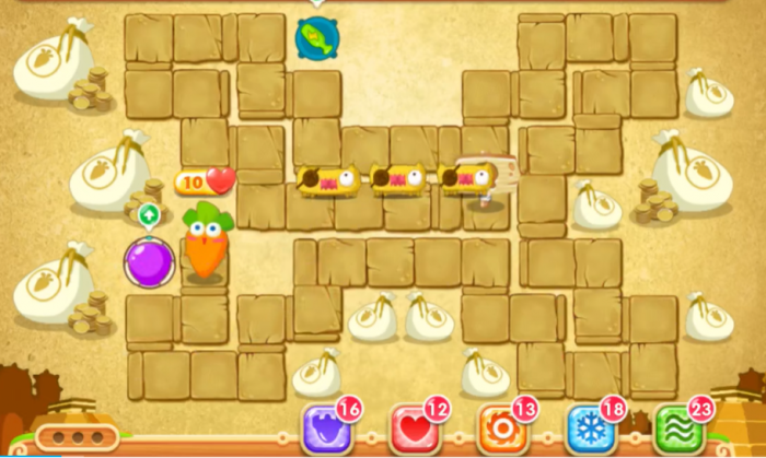 保卫萝卜2第69关怎么过1