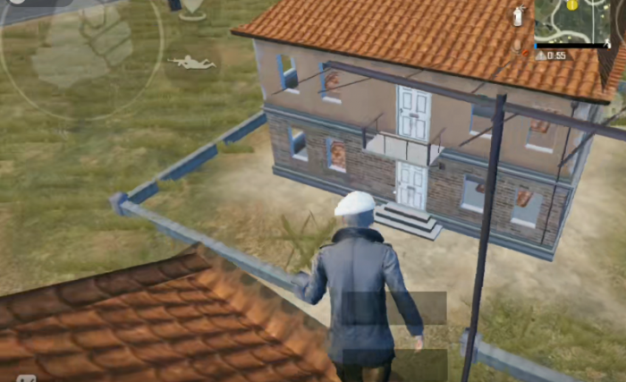 绝地求生手游如何上房2