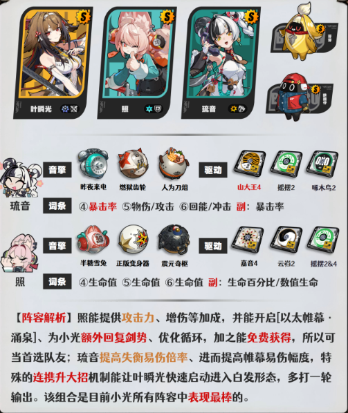 绝区零叶瞬光怎么配队4