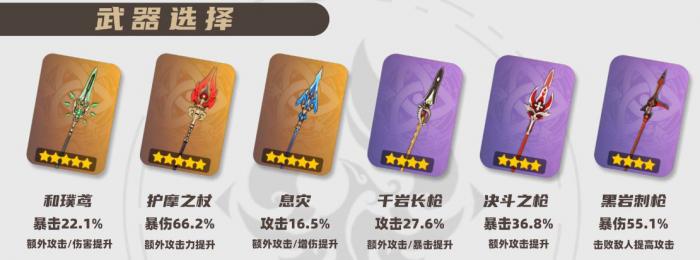 原神2026魈武器选择推荐1