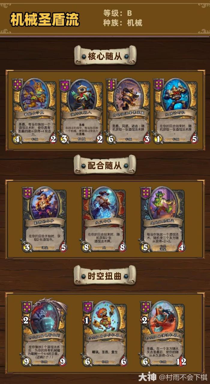 炉石传说34.2.2酒馆战棋机械圣盾流玩法攻略1