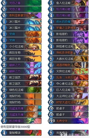 炉石传说34.2.2黑赐拉法姆术卡组推荐1