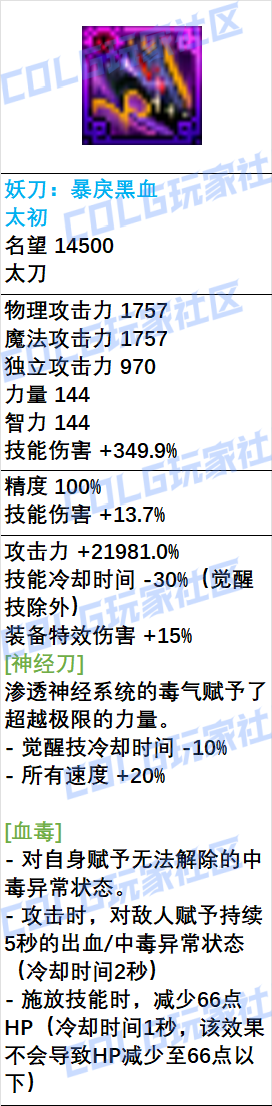 DNF狄瑞吉太刀武器属性_地下城狄瑞吉