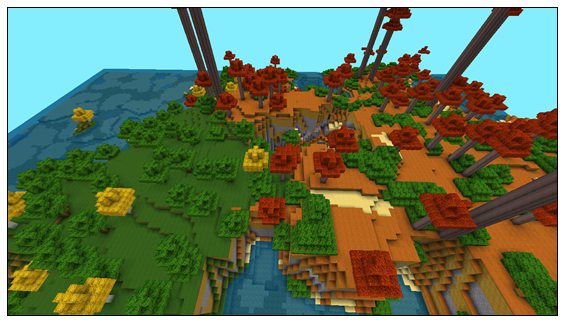 迷你世界丰富地貌地形码20266