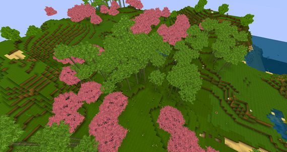 迷你世界桃林地形码20263