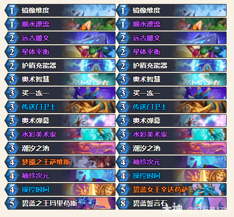 炉石传说34.0.2奥术龙法卡组代码一览1