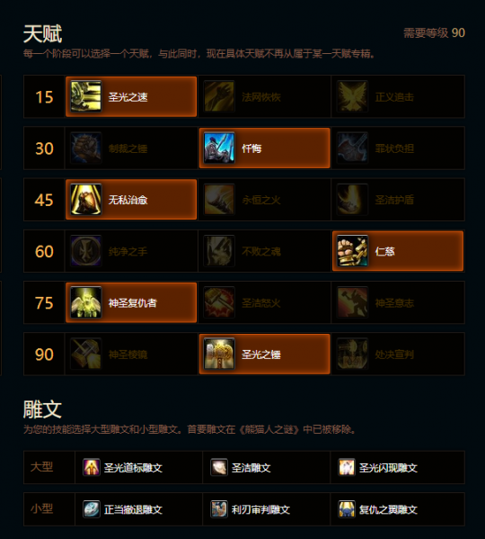 魔兽世界熊猫人之谜奶骑天赋雕文_魔兽奶骑技能详解