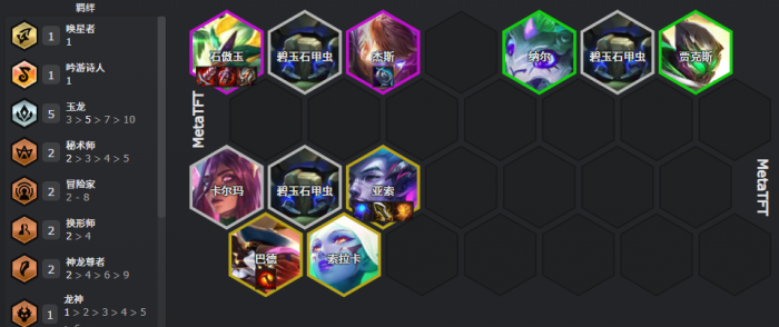 云顶之弈巨龙之境隐秘海域玉龙九五阵容_云顶之弈手游巨龙之巢