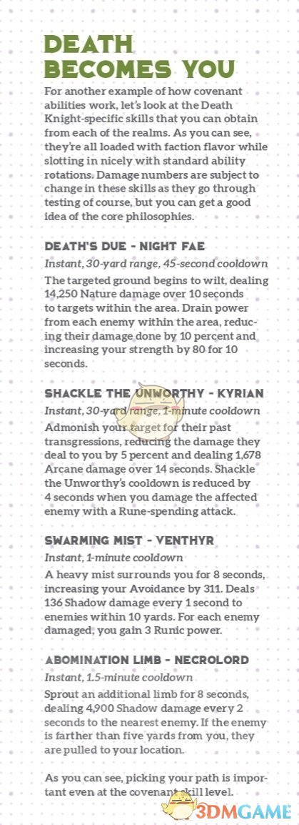 魔兽世界DK盟约技能_9.05dk盟约技能