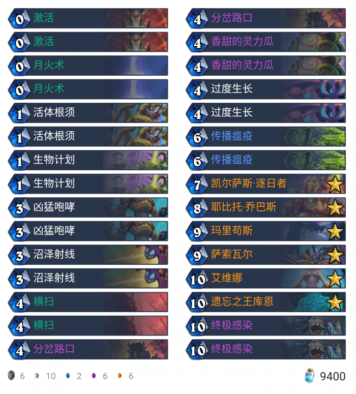 《炉石传说》外域的灰烬科技蓝龙德卡组构筑1