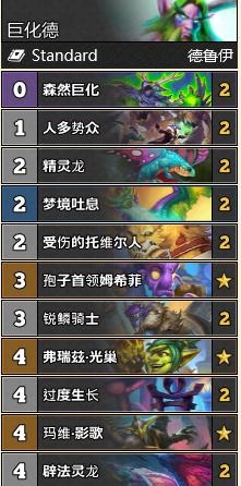 《炉石传说》外域的灰烬巨化德卡组玩法推荐1