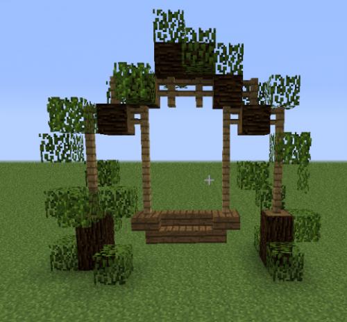 《我的世界》秋千制作详解4