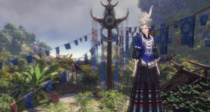 《逆水寒》苗族主题时装溪泠笙歌介绍5