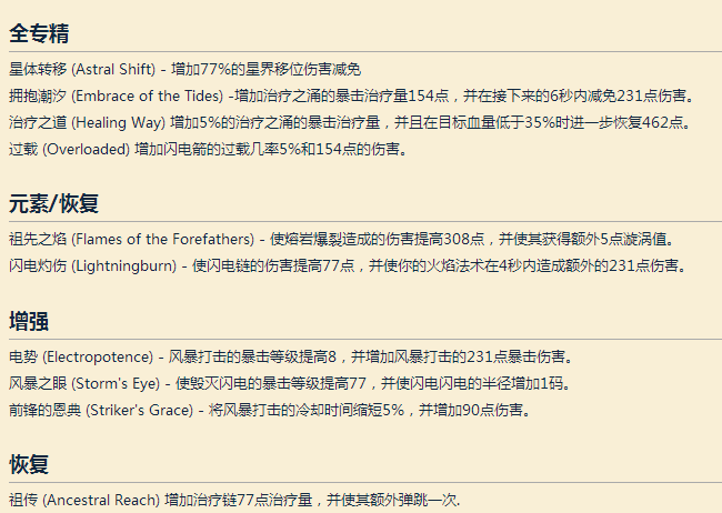 《魔兽世界》艾泽拉斯之心各职业特质一览11