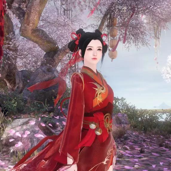 逆水寒红袖玲珑时装欣赏_逆水寒红装有什么用