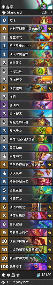 炉石传说宇宙德卡组分享1