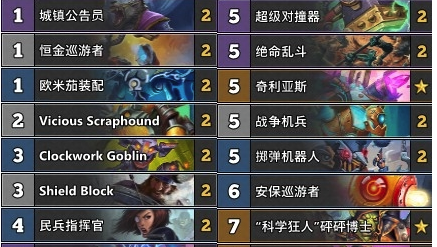 炉石传说暗影崛起机械突袭战卡组_炉石传说机械阵容怎么搭配