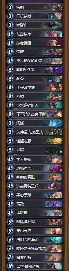 《炉石传说》奥丹姆奇兵瓦莉拉宇宙贼卡组推荐2