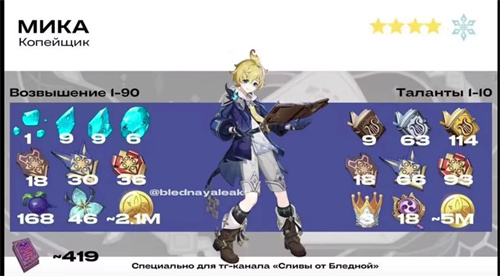 原神米卡突破材料_米卡怎么觉醒