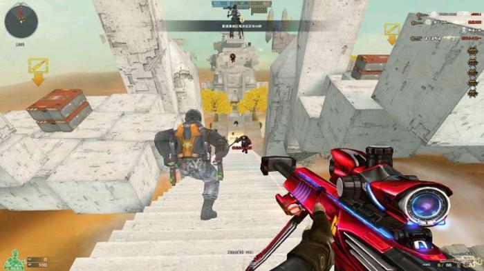 《CF》生化追击模式玩炮点位教学5