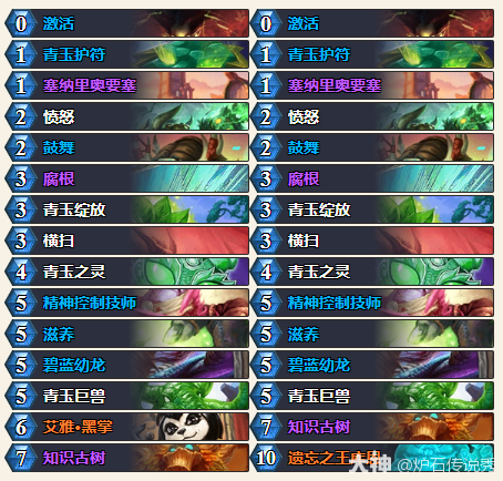 炉石传说幻变模式青玉德卡组搭配1