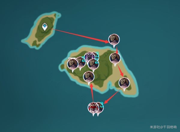 原神刀镡系列材料收集线路推荐4