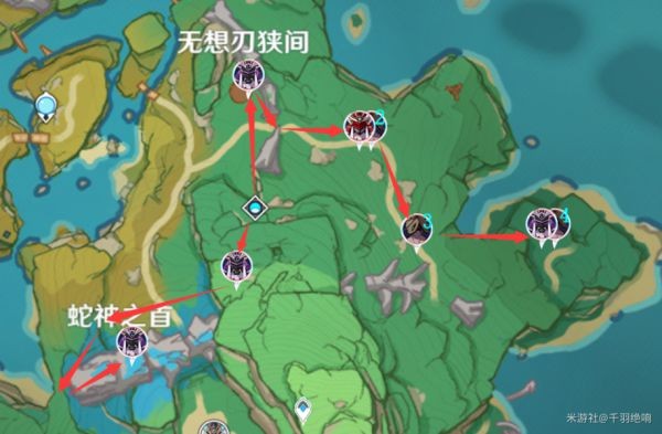 原神刀镡系列材料收集线路推荐11