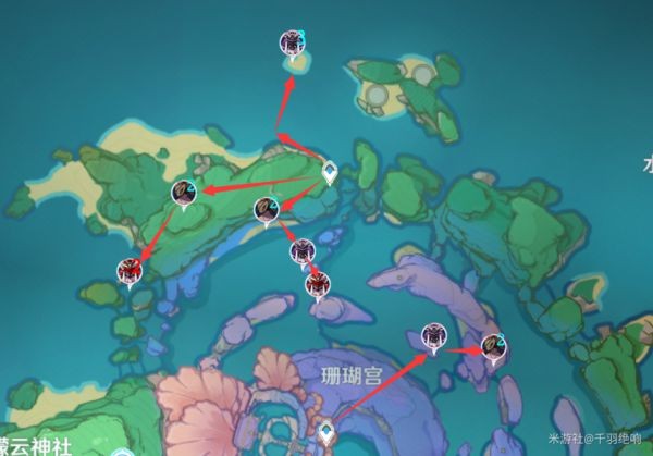 原神刀镡系列材料收集线路推荐17