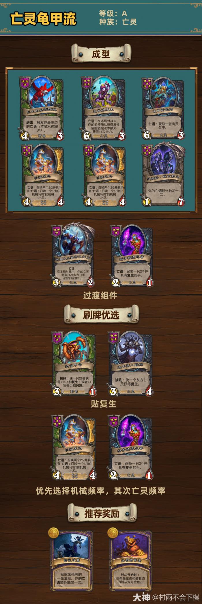 炉石传说33.4.2酒馆战棋亡灵龟甲流玩法攻略1