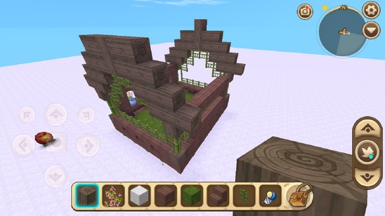 《迷你世界》竹楼建造教程35