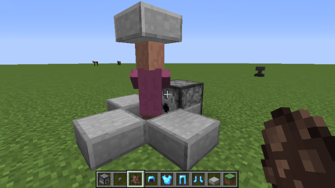 《我的世界》原版生存村民对抗僵尸的技巧4