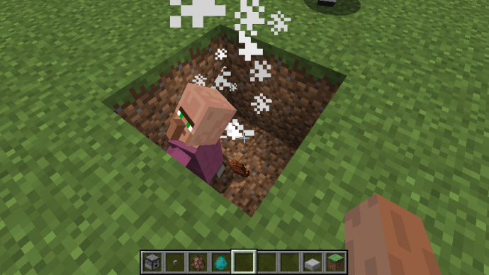 《我的世界》原版生存村民对抗僵尸的技巧7