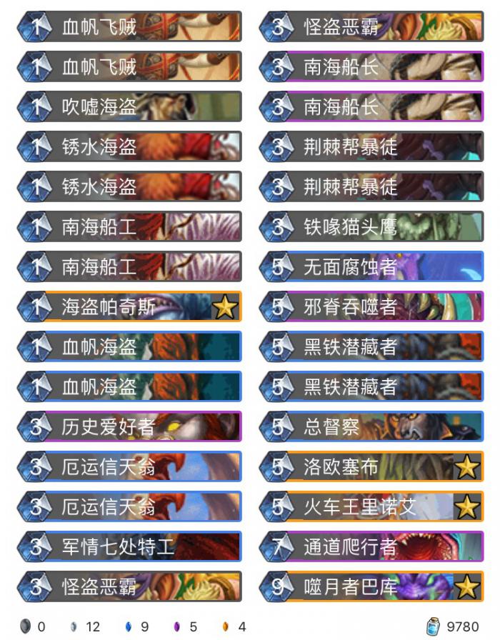 《炉石传说》巨龙降临狂野奇数贼卡组介绍1