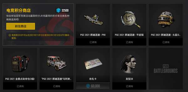 绝地求生PGC皮肤有哪些值得兑换13