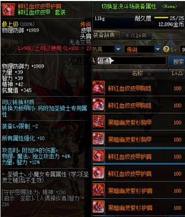 《DNF》鲜红血纹皮甲护肩介绍1