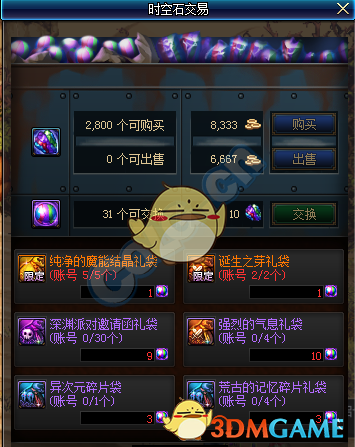 《DNF》诞生之芽礼袋购买次数2