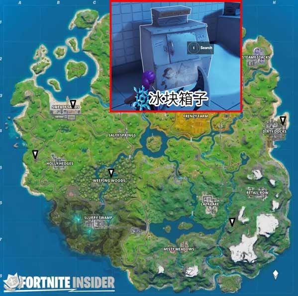 堡垒之夜冰块箱子位置分布详情_堡垒之夜冰稿子