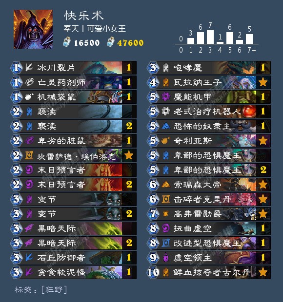 《炉石传说》外域的灰烬狂野快乐术卡组介绍1