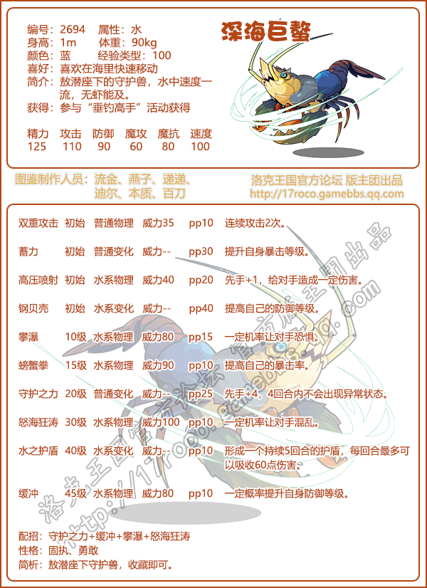 洛克王国亚特兰蒂斯之忆图鉴1