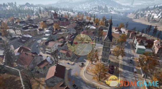 《绝地求生》雪地地图凛冬城跑酷攻略1