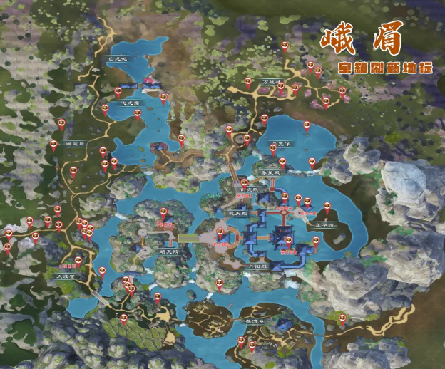 蜀山初章峨眉山宝箱详细位置1