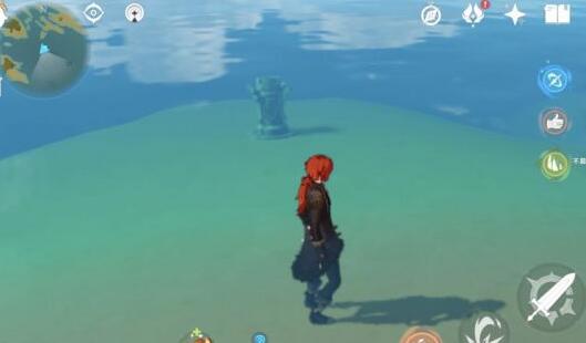 原神瑶光滩水下柱子开_原神瑶光滩水两个下宝箱在哪