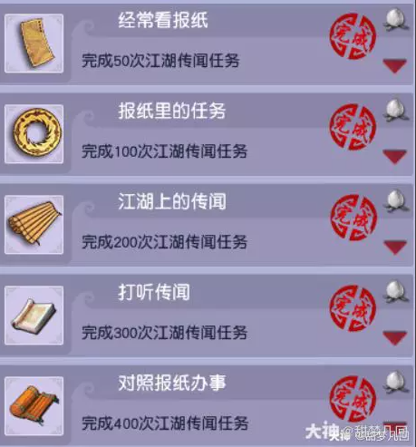 梦幻西游江湖传闻成就详解4