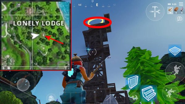 《堡垒之夜》在水塔顶上跳舞任务攻略3