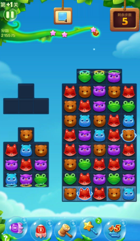 开心消消乐隐藏关385关怎么过2