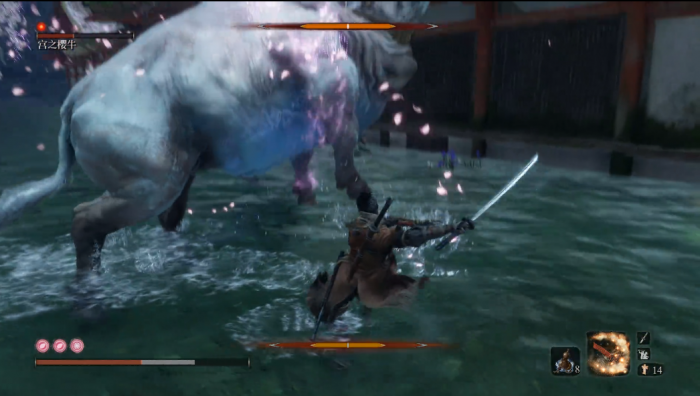 只狼影逝二度樱牛怎么打2