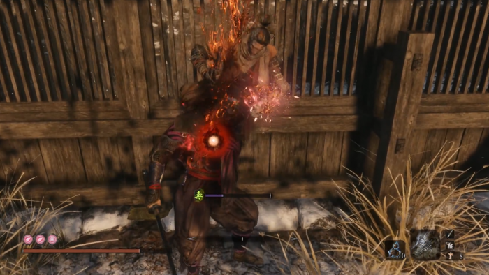 只狼影逝二度枪足之正长怎么打3