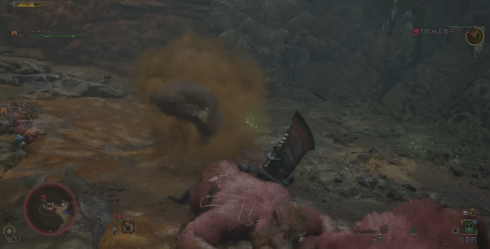 怪物猎人荒野桃毛兽王怎么打1