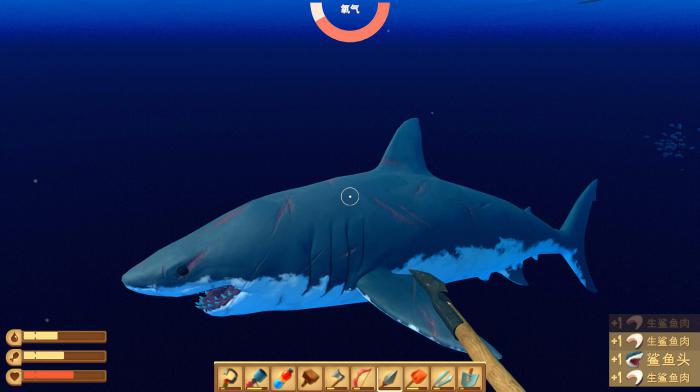 raft木筏求生怎么打鲨鱼1