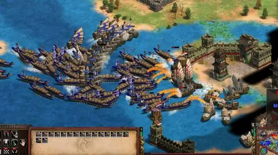 帝国时代2炮舰怎么对付3